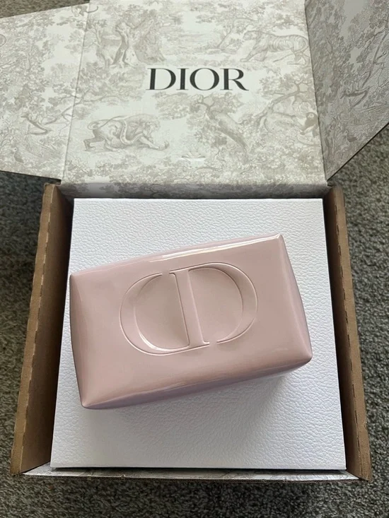 Dior Blush Pink Ceramic CD Logo Trinket Box - Picture 1 of 9